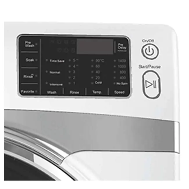 ماشین لباسشویی دلمونتی 9 کیلویی DL505 سفید نقره