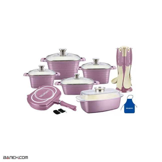 سرویس قابلمه 22 پارچه دلمونتی DL1260 Delmonti Cookware Set