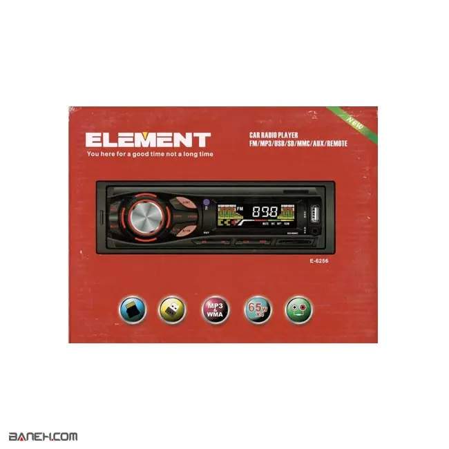 دستگاه پخش خودرو المنت 65 وات E-6256 ELEMENT Car Audio