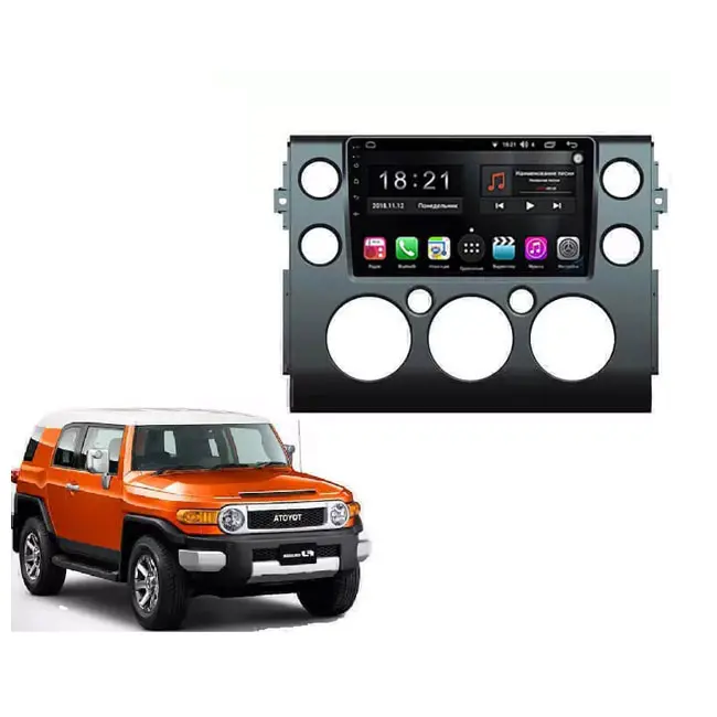 پخش فابریک و مانیتور خودرو تویوتا اف جی کروزر اندروید TOYOTA FJ CRUISER