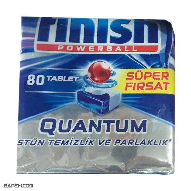 قرص ماشین ظرفشویی فینیش کوانتوم 80 عددی Finish Tablet