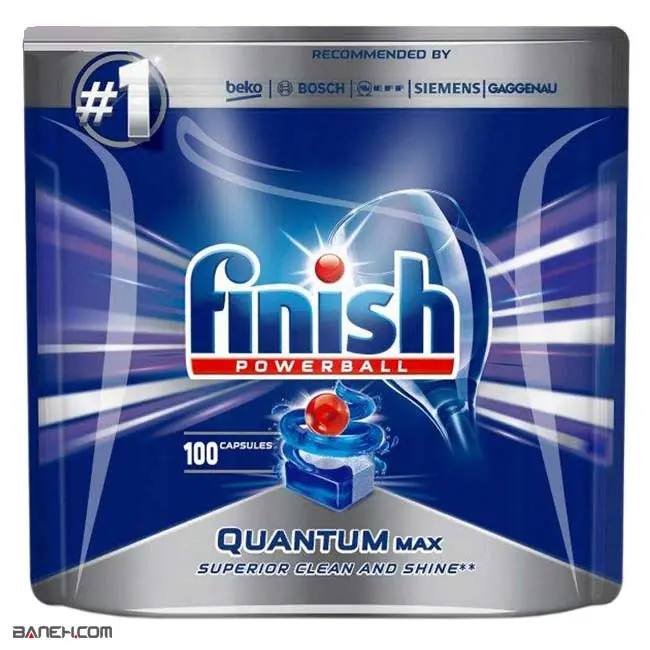 قرص ماشین ظرفشویی فینیش کوانتوم مکس 100 عددی Finish Quantum