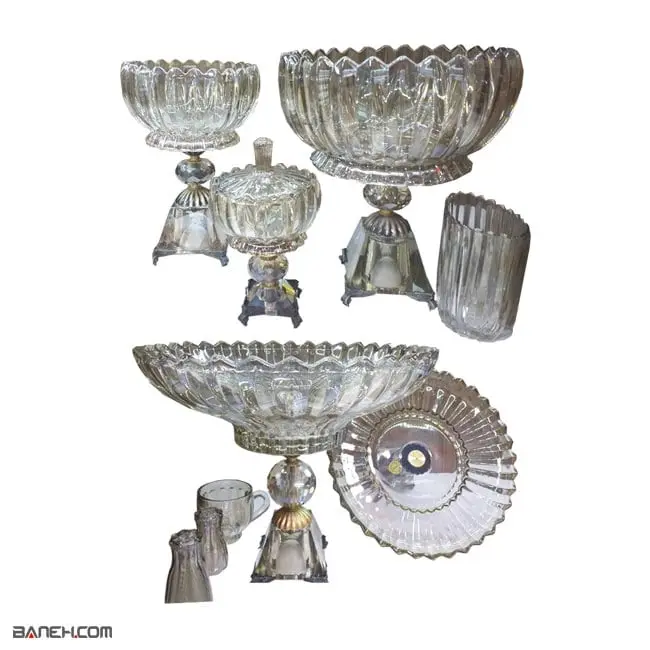 سرویس کریستال طرح فرانسه 26 پارچه 6 نفره Crystal 26 pieces