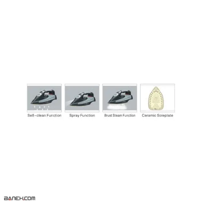 خرید اتو بخار فوما 2400 وات FU-1016 FUMA Steam Iron
