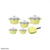2 سرویس قابلمه 12 پارچه فوما چدن سرامیک FUMA 10 Pcs SET FU-1061 fu 1061 2 1 سرویس قابلمه 12 پارچه فوما چدن سرامیک FUMA 10 Pcs SET FU-1061