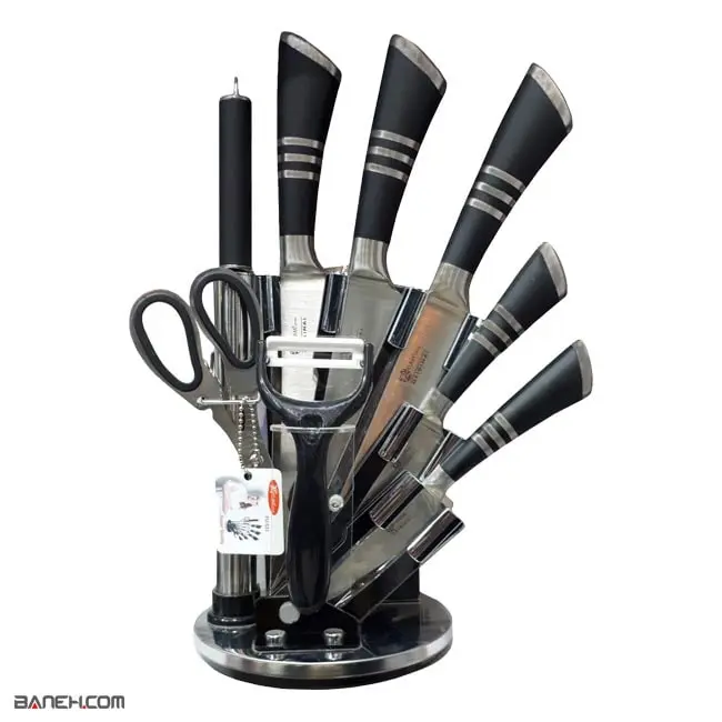 ست چاقو آشپزخانه 9 پارچه فوما FUMA KNIFE SET 9 PCS FU-533