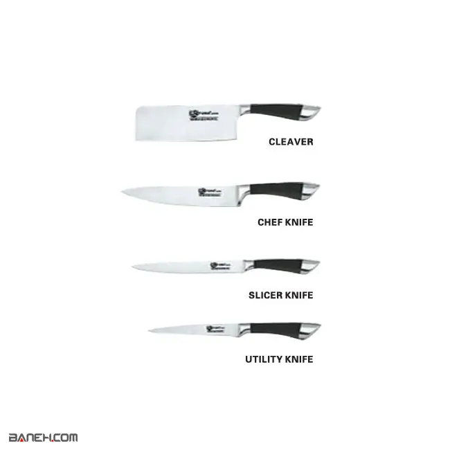 ست چاقو آشپزخانه 9 پارچه فوما Fuma Knife Set 9 Pcs FU-933
