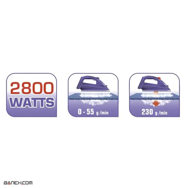 خرید اتو بخار تفال 2800 وات FV9745 Tefal Steam Iron