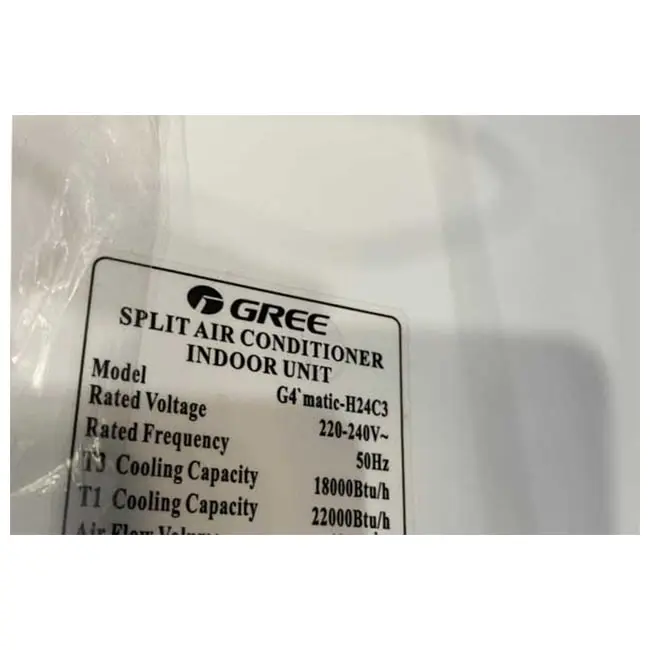 کولر گازی گری جی فورماتیک 24000 سرد G4 MATIC-H24C3