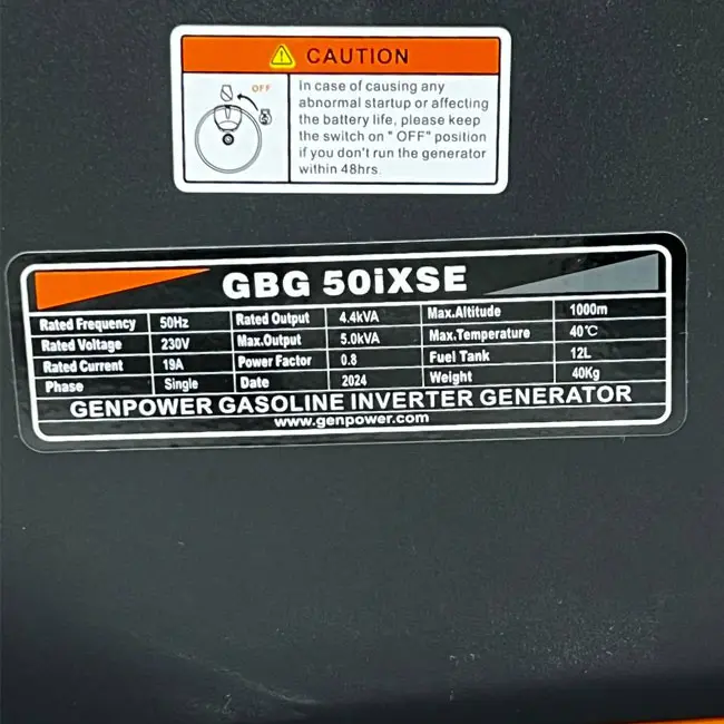 موتور برق جن پاور GBG50iXSE سایلنت