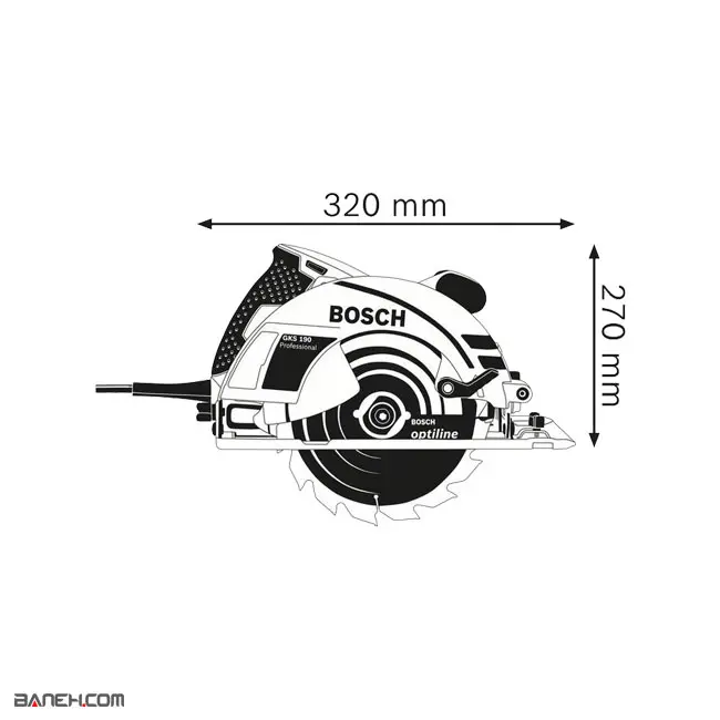 اره دیسکی برقی بوش 1400 وات Bosch GKS 190 Circular Saw