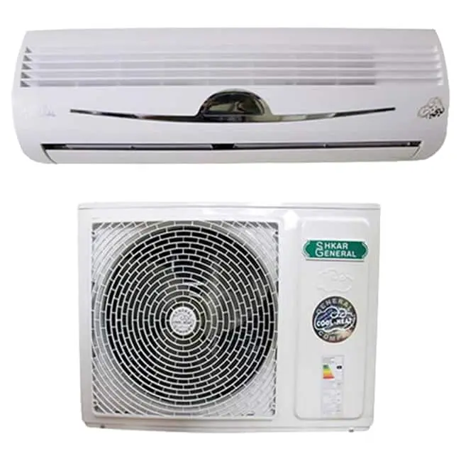 کولر گازی جنرال شکار 12000 طرح لبخند GNR-12GWN R22