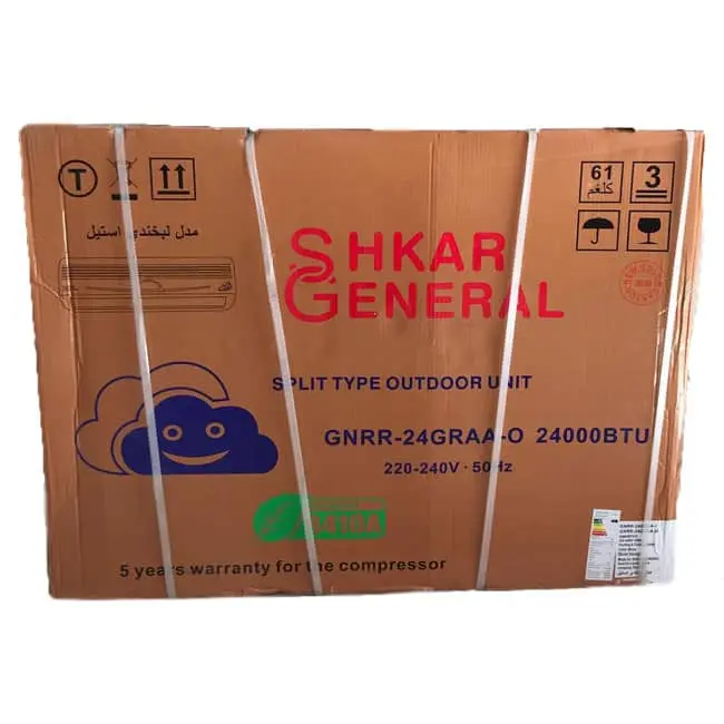کولر گازی جنرال شکار 24000 طرح لبخند GNRR-24GRAA-I