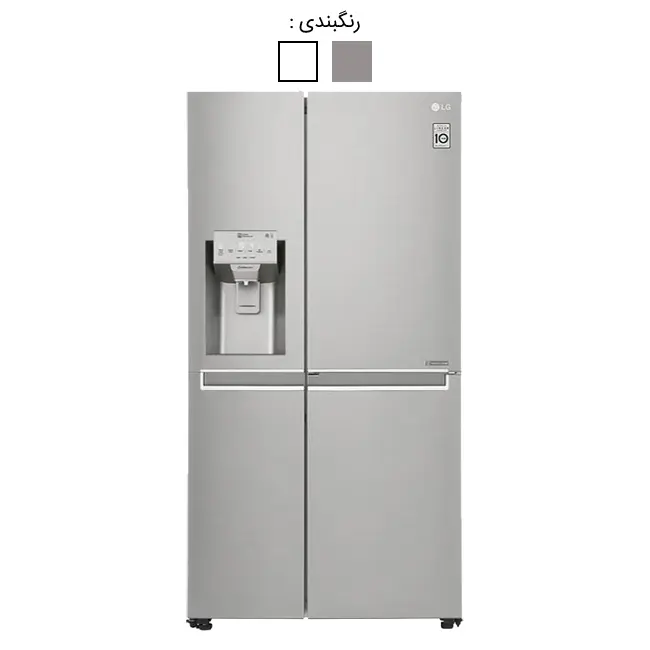 یخچال ساید ال جی GR-J257CLAV ا 30 فوت سفید نقره