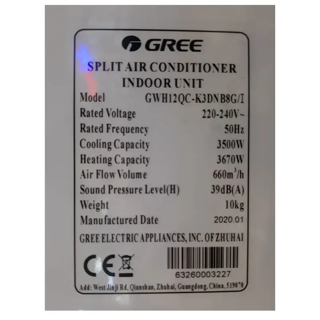 کولر گازی گری پلار 12000 اینورتر GWH12QC-K3DNB8G/I Polar T1