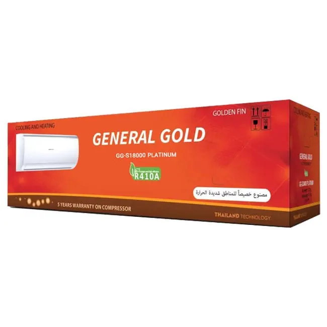 کولر گازی جنرال گلد 18000 پلاتنیوم GG-S18000 Platinum T3 R410