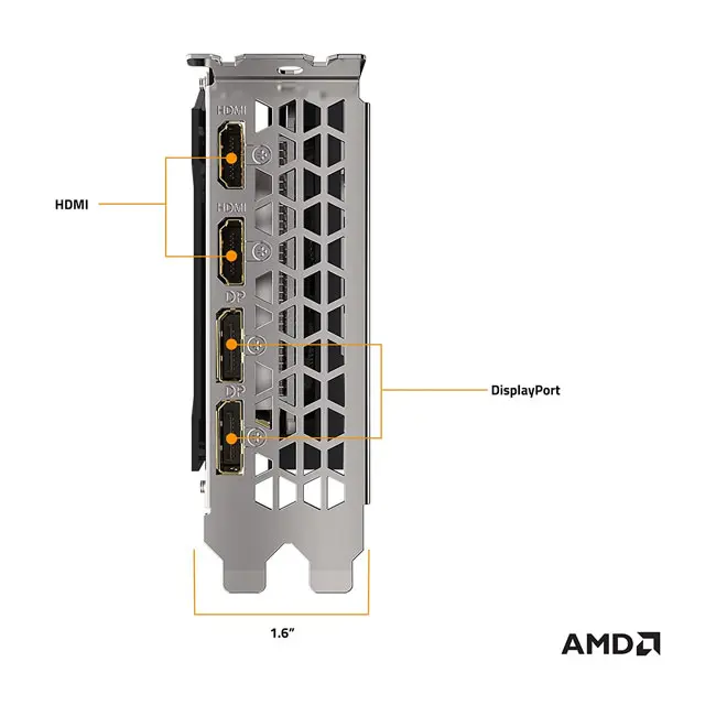 کارت گرافیک گیگابایت 128 بیت 8 گیگ رم GDDR6 مدل Radeon RX 6600 Eagle
