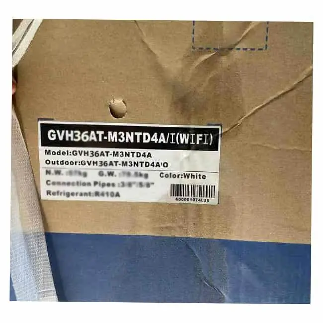 کولر گازی ایستاده گری 36000 کم مصرف GVH36AT-M3NTD4A/I T3