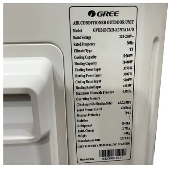کولر گازی ایستاده گری 36000 وای فای GVH36ATXH-K3NTD4A/I T3