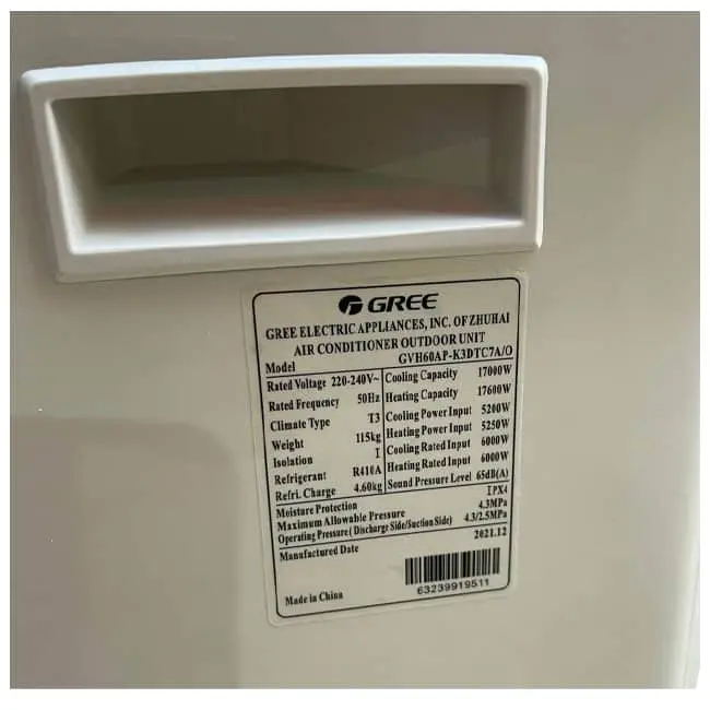 کولر گازی ایستاده گری 60000 اینورتر GVH60AP-K3DTC7A