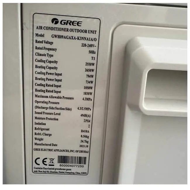 کولر گازی گری 9000 مدل GWH09ACAXA-K3NNA1A/I T1