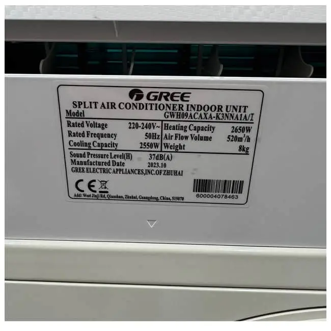 کولر گازی گری 9000 مدل GWH09ACAXA-K3NNA1A/I T1