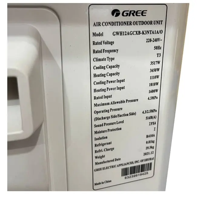 کولر گازی گری 12000 اينورتر GWH12AGC-K3DTA1A/I T3 R410