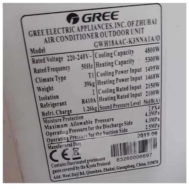 کولر گازی گری 9000 مدل GWH09ACAXA-K3NNA1A/I T1