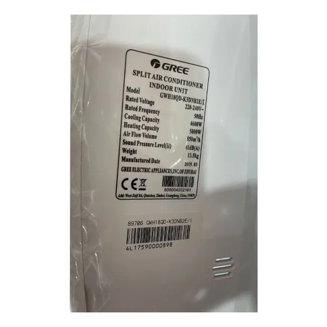 کولر گازی گری لومو 18000 اینورتر GWH18QD-K3DNB2E/I T1