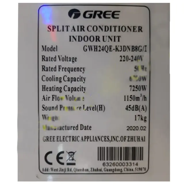 gwh24qe k3dnb8gi gwh24qe k3dna1go gree 6 .jpg کولر گازی گری سرد و گرم دیواری Gree GWH24QE-K3NNC4D/I