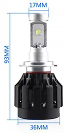 خرید لامپ خودرو ال ای دی H7 Car LED Headlight 36W