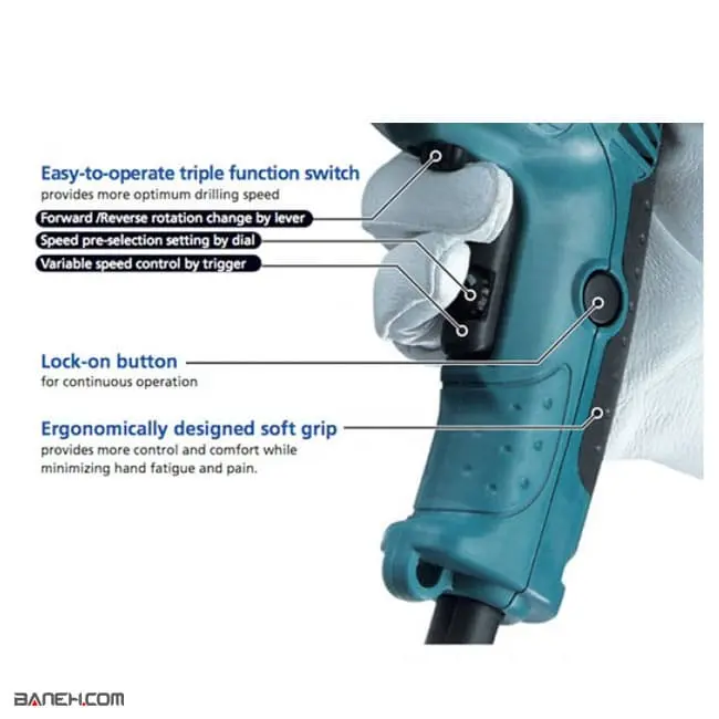دریل چکشی ماکیتا کارتن دار HP1630 Makita Hammer Drill