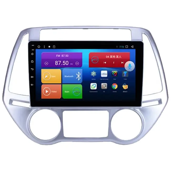 پخش فابریک و مانیتور خودرو I20 هیوندای اندروید I20 Hyundai Android