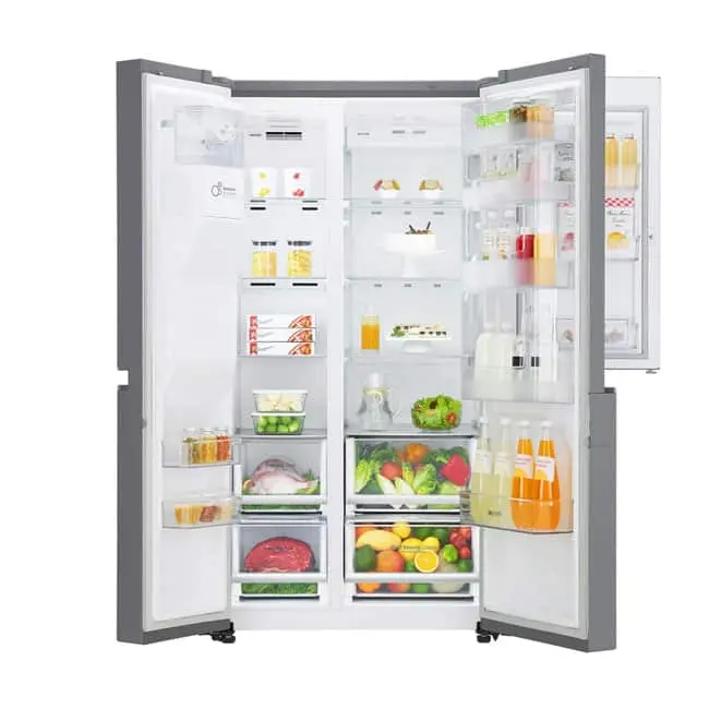 یخچال ال جی GC-J247SLUV ؛ ساید بای ساید نقره