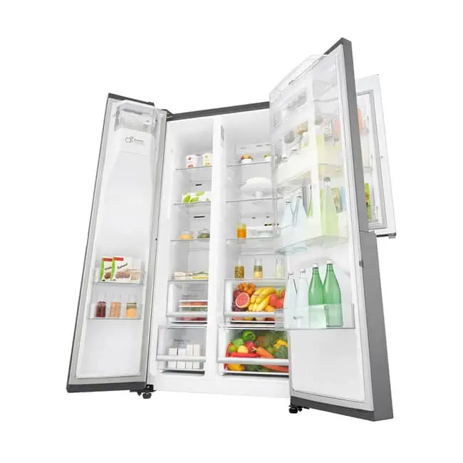 یخچال ال جی GC-J247SLUV ؛ ساید بای ساید نقره