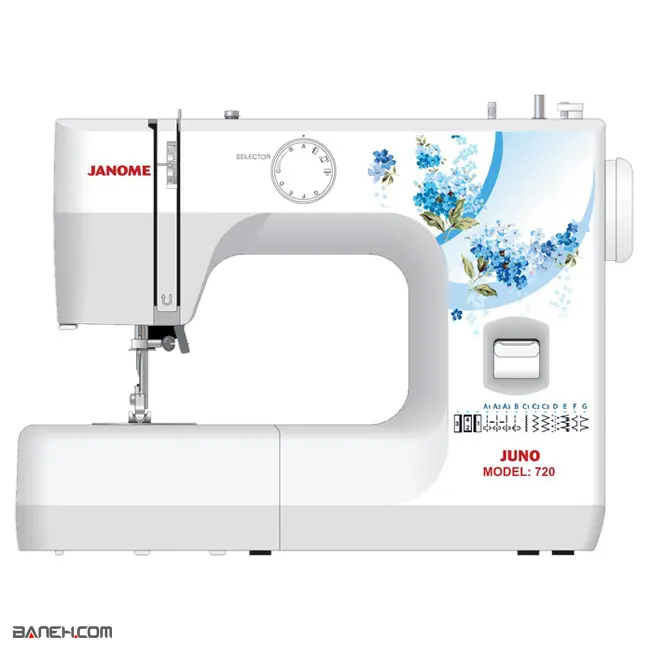چرخ خیاطی و گلدوزی ژانومه جونو JANOME SEWING MACHINE JUNO 720