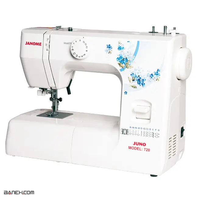 چرخ خیاطی و گلدوزی ژانومه جونو JANOME SEWING MACHINE JUNO 720
