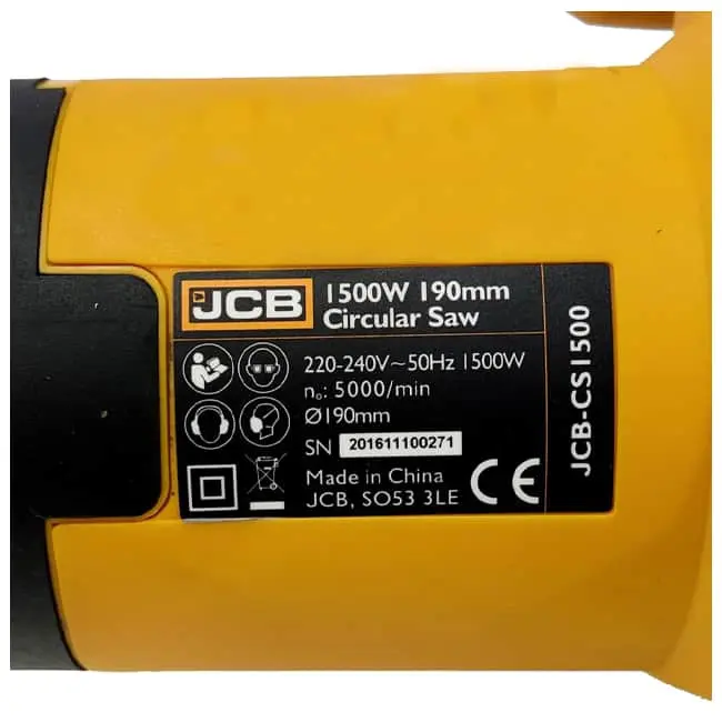 اره دیسکی گردبر جی سی بی 1500 وات مدل JCB-CSI500