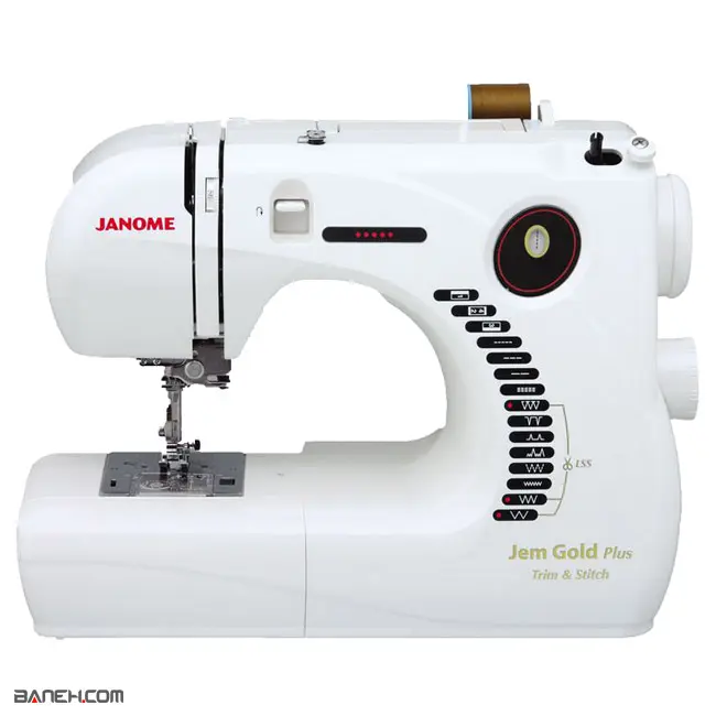 چرخ خیاطی و گلدوزی ژانومه JANOME SEWING MACHINE JEM GOLD