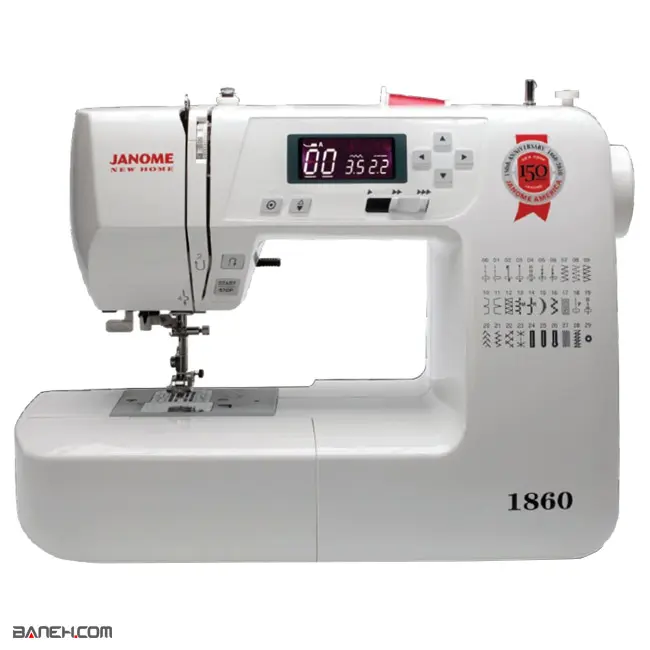 چرخ خیاطی و گلدوزی کامپیوتری ژانومه JANOME FULLY COMPUTERISED SEWING MACHINE JNH1860