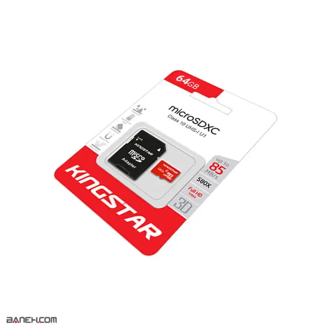 قیمت کارت حافظه کینگ استار 64 گیگا بایت KINGSTAR microSDXC