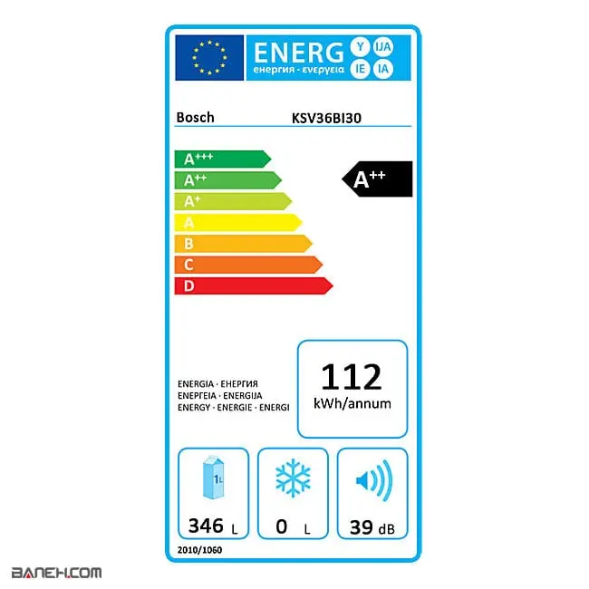 یخچال فریزر دوقلو بوش 46 فوت KSV36BI304 / GSN36BI304 Bosch