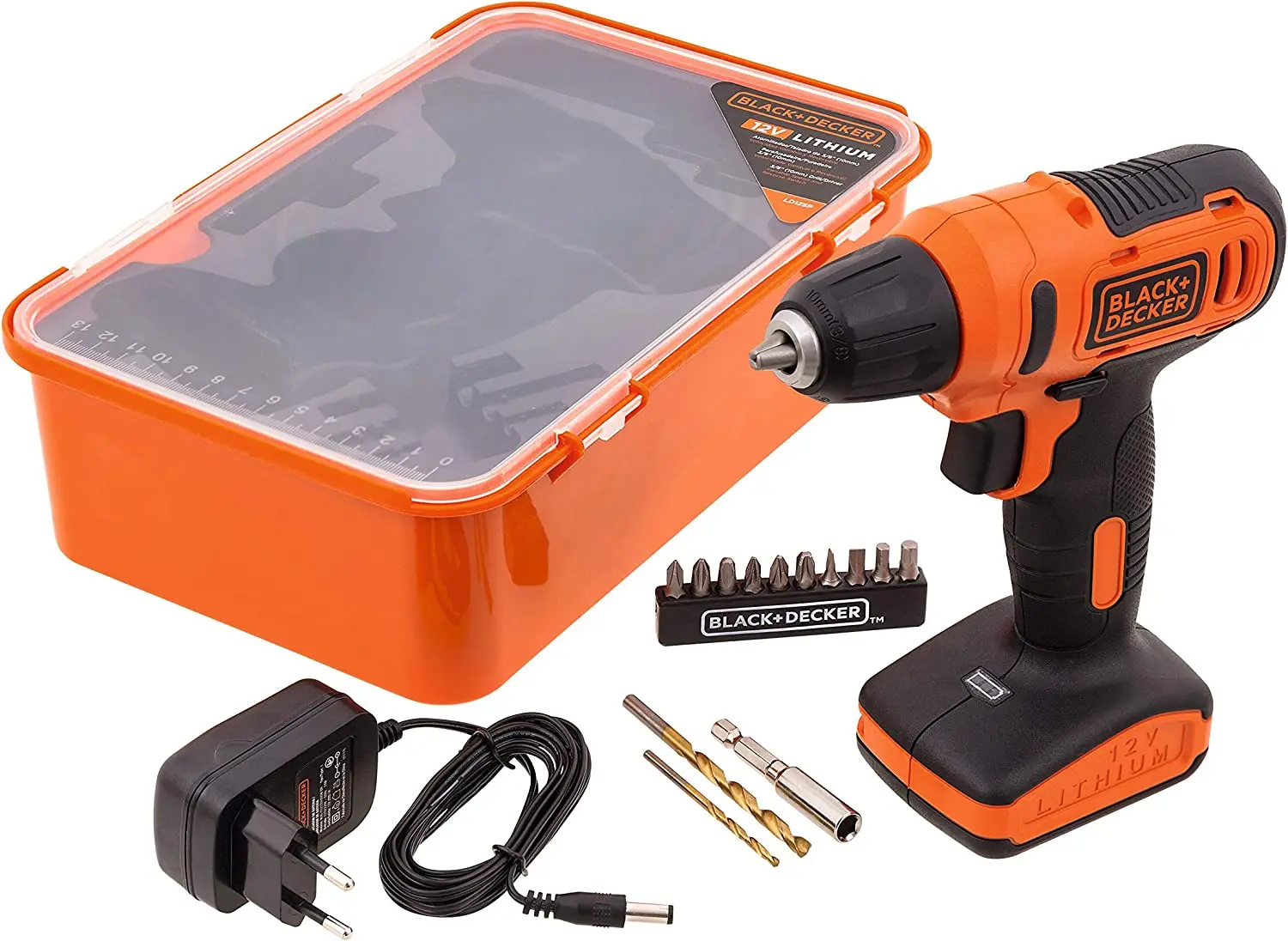 دریل شارژی 12 ولت بلک اند دکر مدل BLACK+DECKER LD12SP-B5