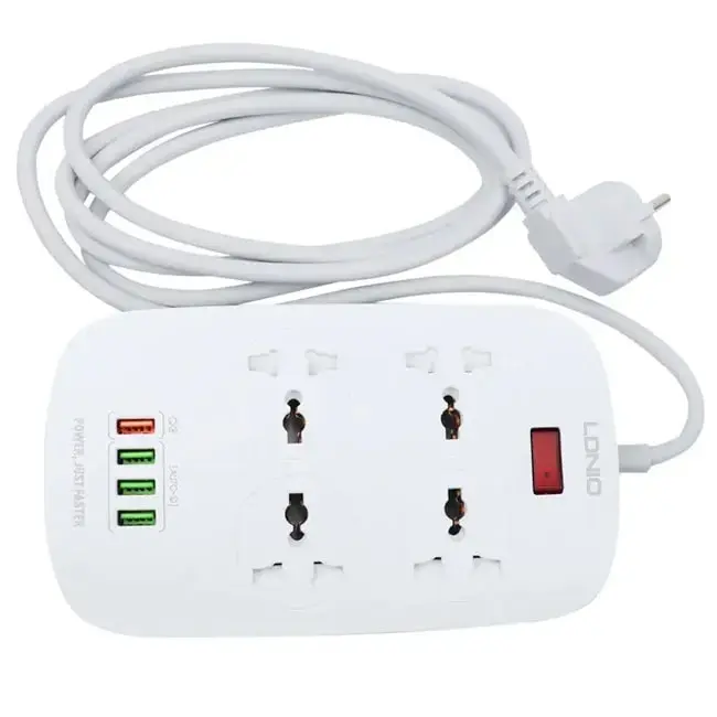 محافظ برق و تبدیل چند راهی الدینیو LDNIO SC4407 FAST 4 USB