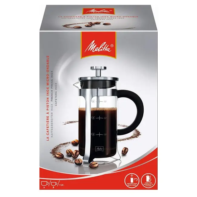 قهوه ساز فرنچ پرس ملیتا شیشه ای 1 لیتر Melitta