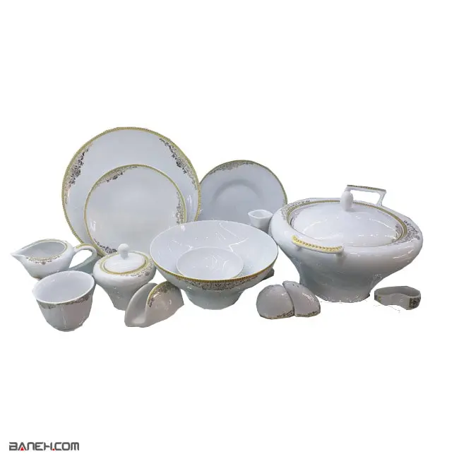 سرویس غذاخوری چینی پردیس فرانسه 50 پارچه Dinnerware service
