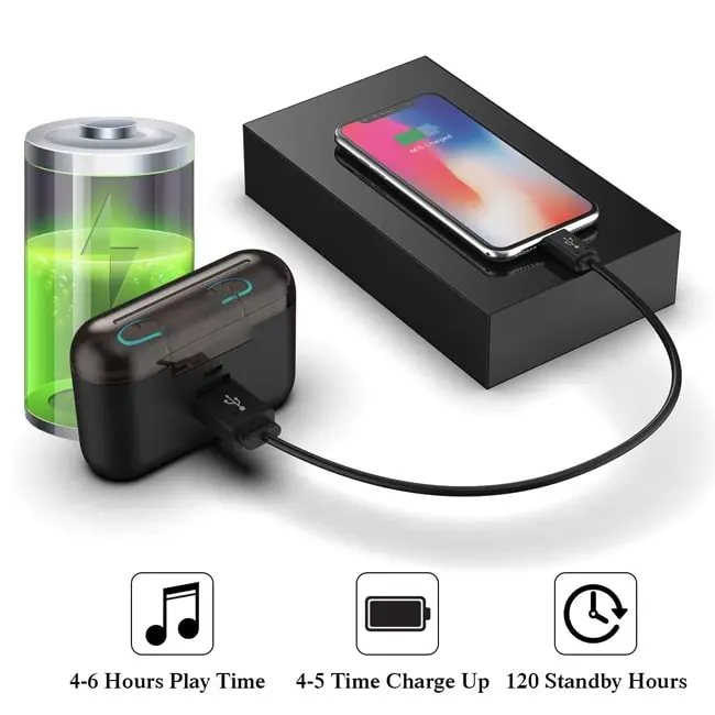 هدست بلوتوثی بی سیم کنترل لمسی با صدای استریو مدل Mini TWS Obbug
