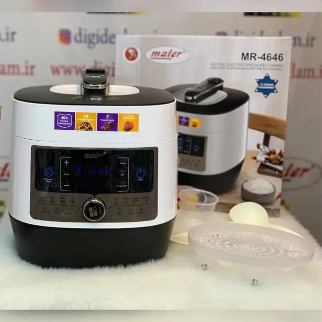 زودپز و مولتی کوکر 6 لیتر 1000 وات مایر مدل MR-4646