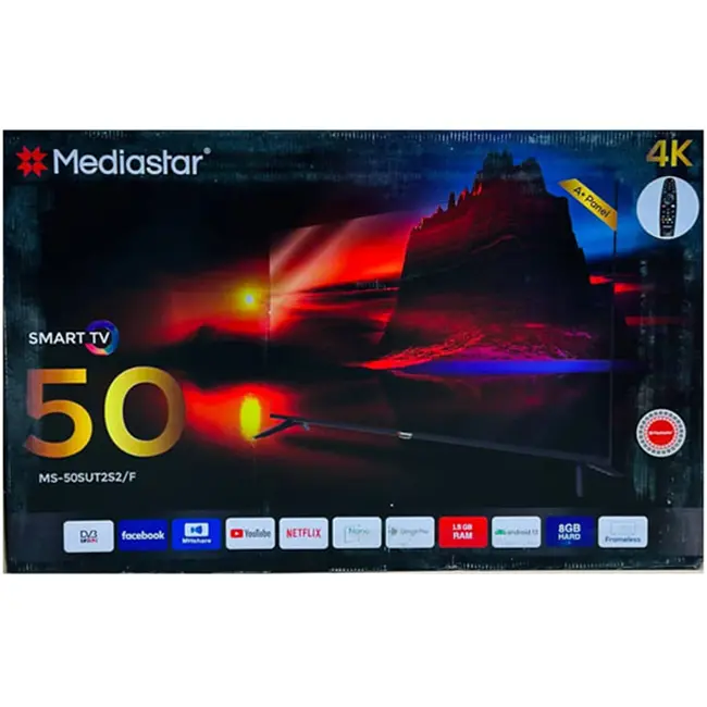 تلویزیون مدیا استار MS-50SUT2S2/F 50SUT2S2