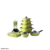 ns 6045b 6 1 سرویس قابلمه ناسا 20 پارچه Nasa Cookware Set NS-6045B